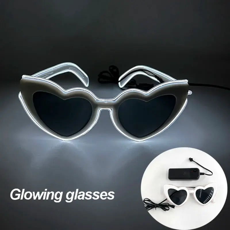 New Cool Cyberpunk Style Glasses Glowing Party Decor Luminous LED Sunglasses Lighting Up Bar Rave Music Dancing Party - ToylandEU