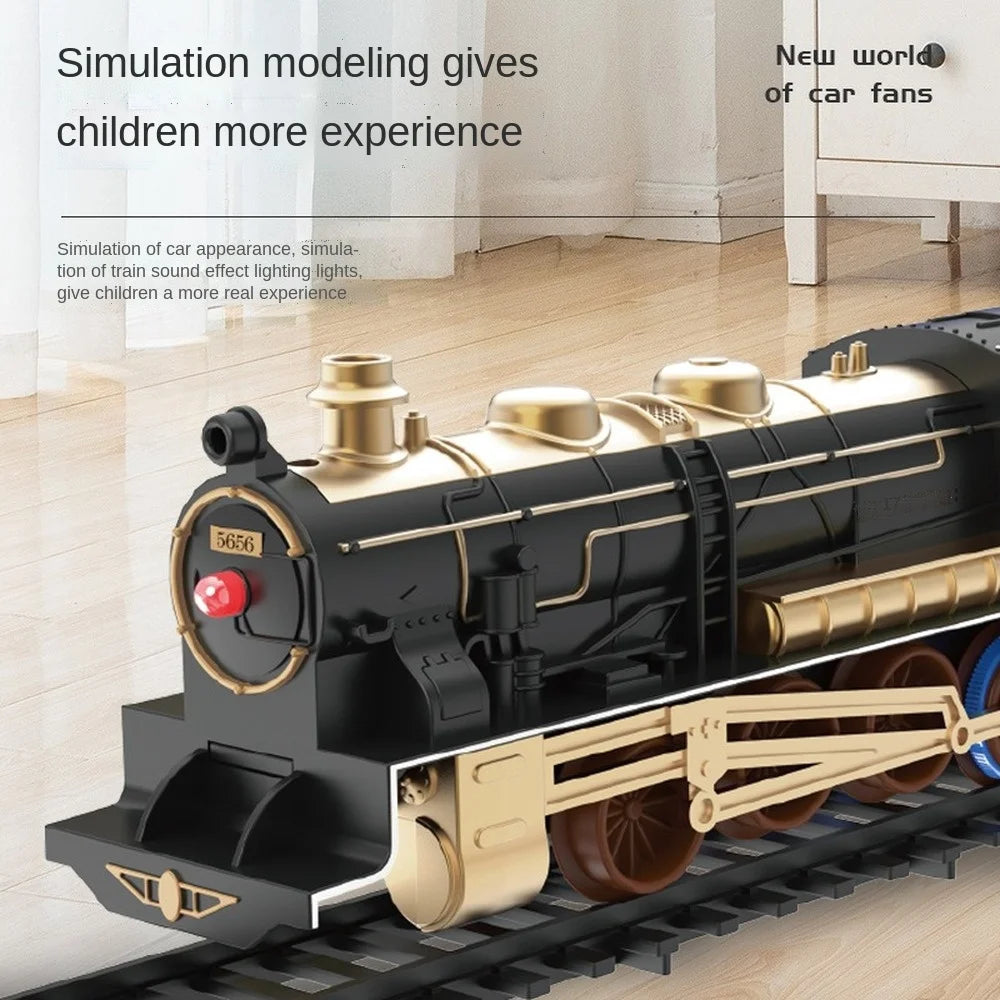Educational Toy Train Set For Kids Christmas Railway Model