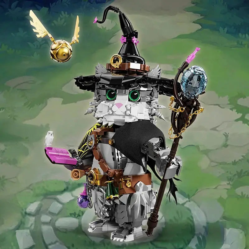 New 1400+pcs Wizard Cat Magic Animal Building Blocks Set Educational DIY Toys for Kids Adult Gifts MOC Creative Bricks Toy Model - ToylandEU