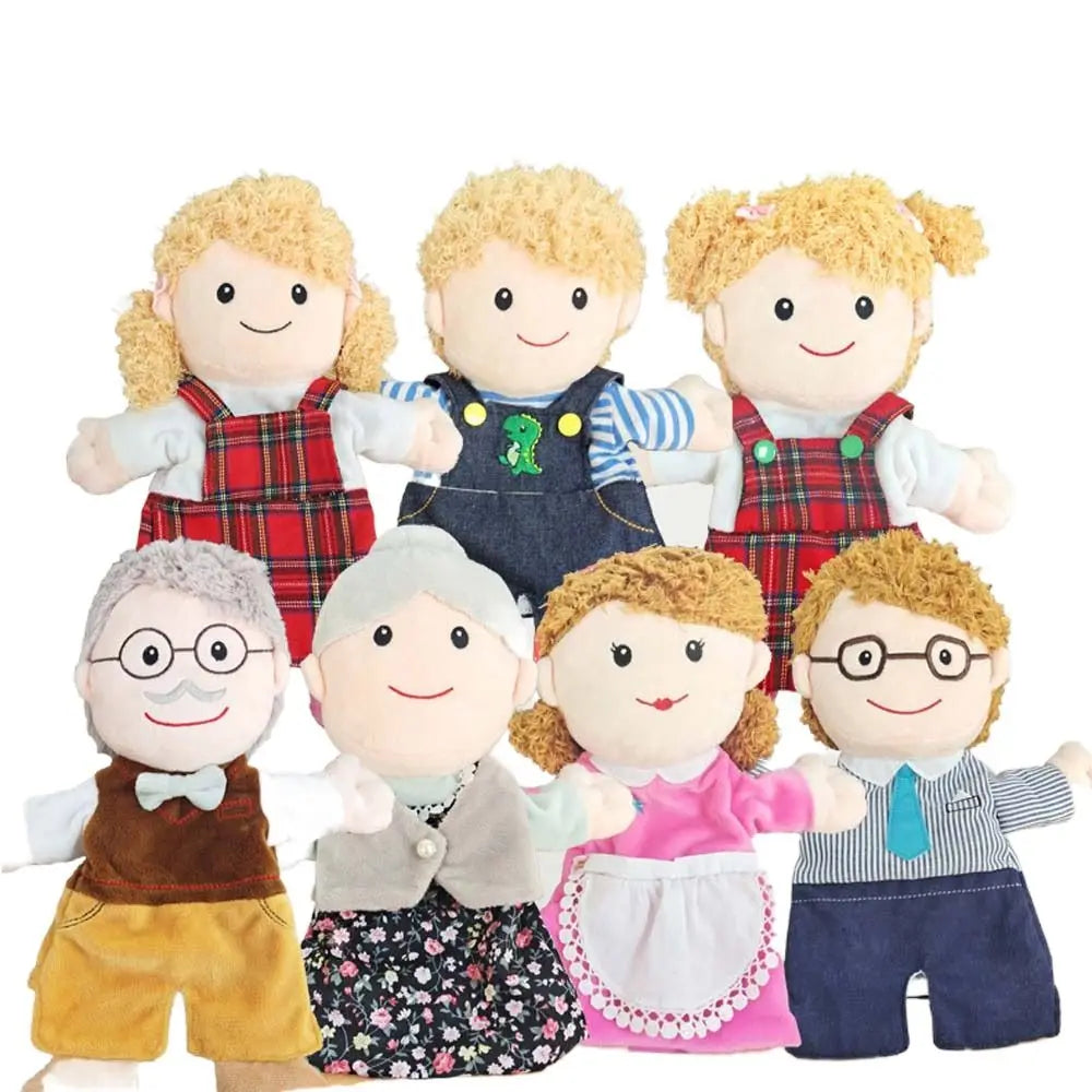 Grandpa and Grandma Puppet Plush Doll – 25cm - ToylandEU