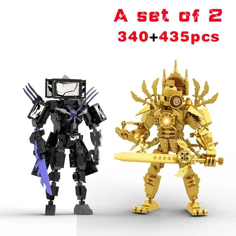 New Skibidi Toileted Giant Titan TVman Upgrade Speakerman Building Blocks Animation Figure Model Toys for Kids Ideas Gifts Christmas - ToylandEU