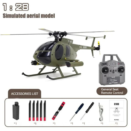 Rc Era 1:28 C189 Bird Rc Helicopter Tusk Md500 Dual Brushless Toyland EU