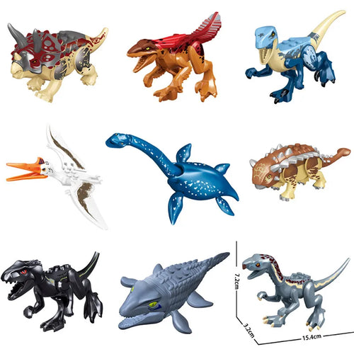 Jurassic World Dinosaur 3D Model Building Blocks Set White ToylandEU.com Toyland EU