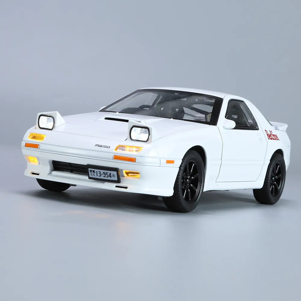 1:24 INITIAL D Mazda RX7 RX-7 Supercar Alloy Model Car Toy Diecasts