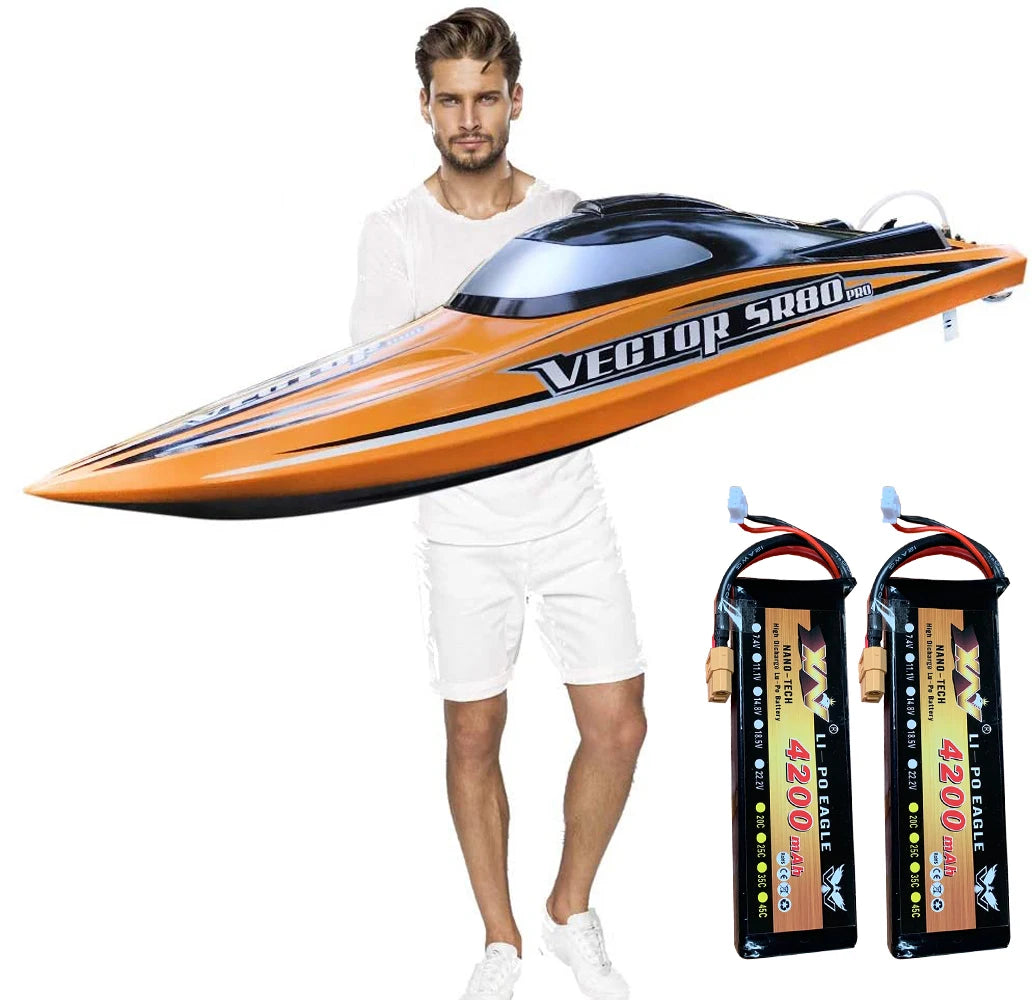 RC Boat | Top Speed 80km/h | Brushless Motor | 31.5in Length
