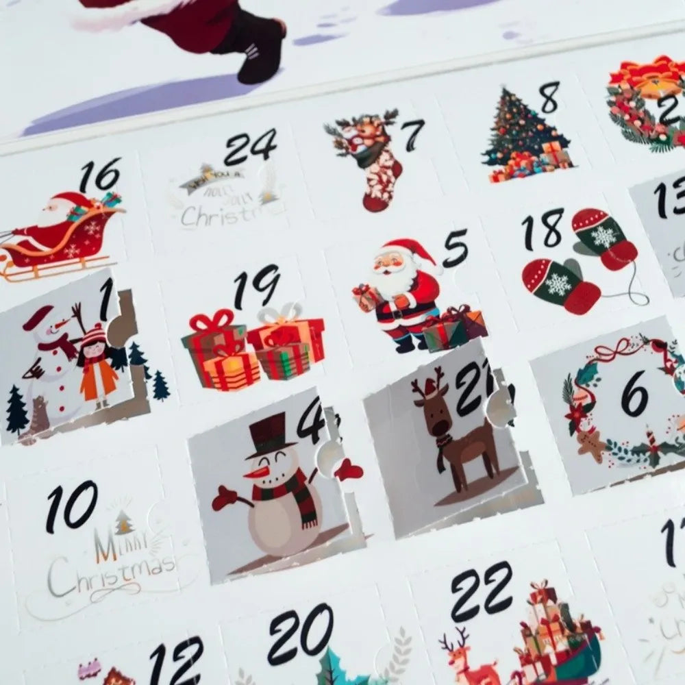 Advent Calendar | 24 Grid DIY Fillable Drawers | Eco Friendly Cardboard | Surprise Gift Countdown