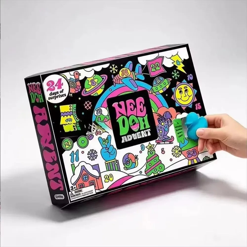 Advent Calendar | 2026 24 Piece 3D PVC Fidget Dolls | Random Blind Box Surprise | Christmas Countdown Gift