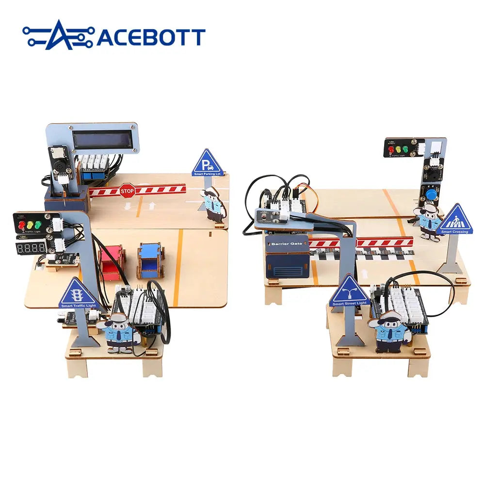 ACEBOTT ESP32 STEM Intelligent Transport School Smart Home Kit Education Solution Series with Teaching Resource for Arduino - ToylandEU