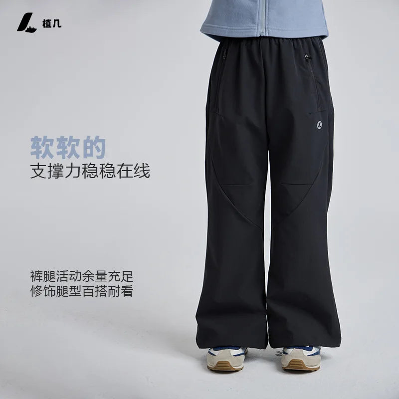 Girls Flared Pants | Waterproof Lightweight | Loose Fit | Youth 7 13