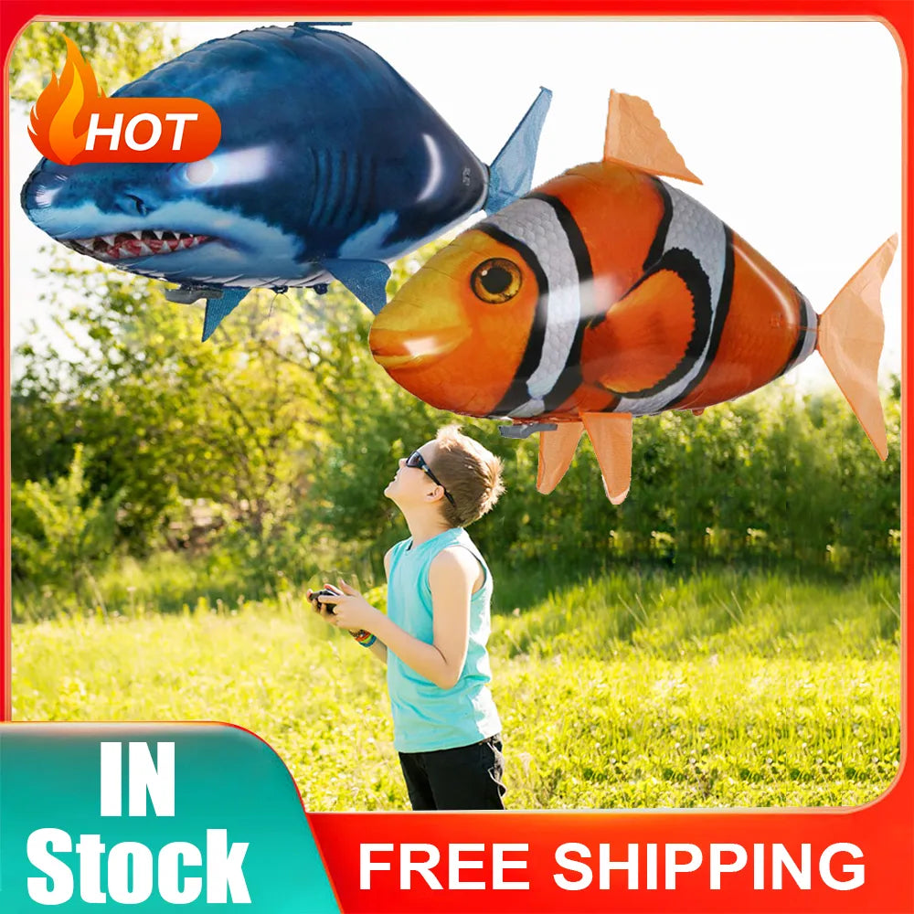 Remote Control Shark Toys Infrared RC Electric Flying Air Balloons - ToylandEU