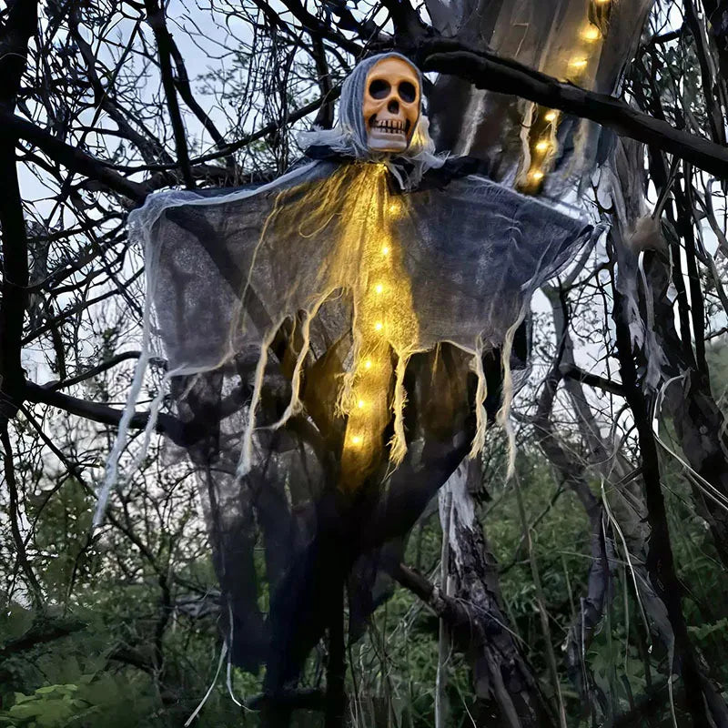 Hanging Ghost Prop | Glowing Non Woven Fabric | Indoors Outdoors | Single Pack
