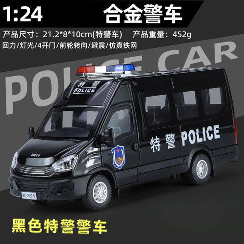 Highly Detailed 1:24 Scale Diecast IVECO Police Car Model ToylandEU.com Toyland EU