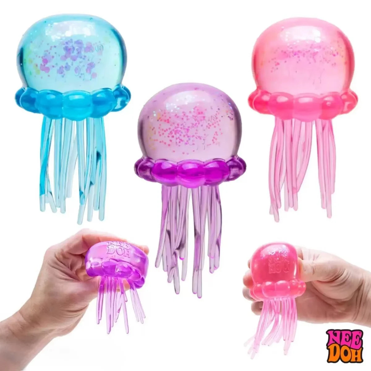 Jellyfish Fidget Toy | Soft Jelly Texture | Squeeze Grip | Ages 14 Plus