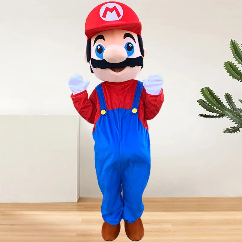 Mario And Luigi Adult Cosplay Suit | Full Body Mascot | Stage Ready | 14 Plus