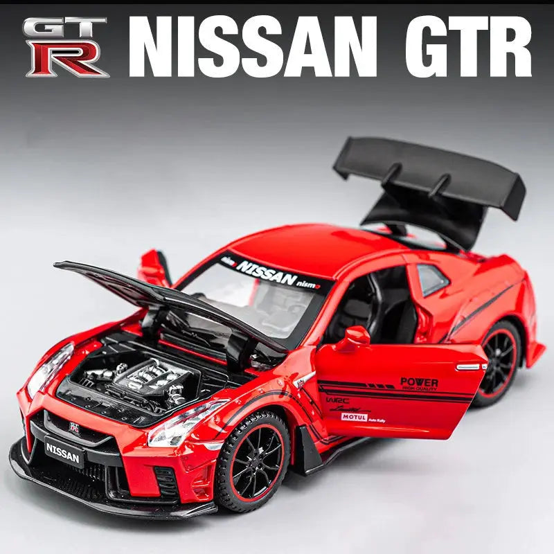 1:32 GTR GT-R R35 R34 Supercar Alloy Car Model Diecasts & Toy Vehicles Toy Cars Kid Toys For Children Gifts Boy Toy - ToylandEU