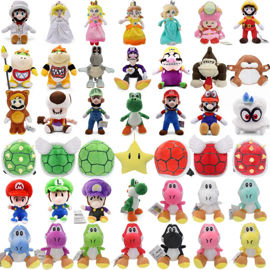 41 Different Styles of Mario Stuffed Plush Toys with Princess Peach, Toadette, and Bowser JR ToylandEU.com Toyland EU