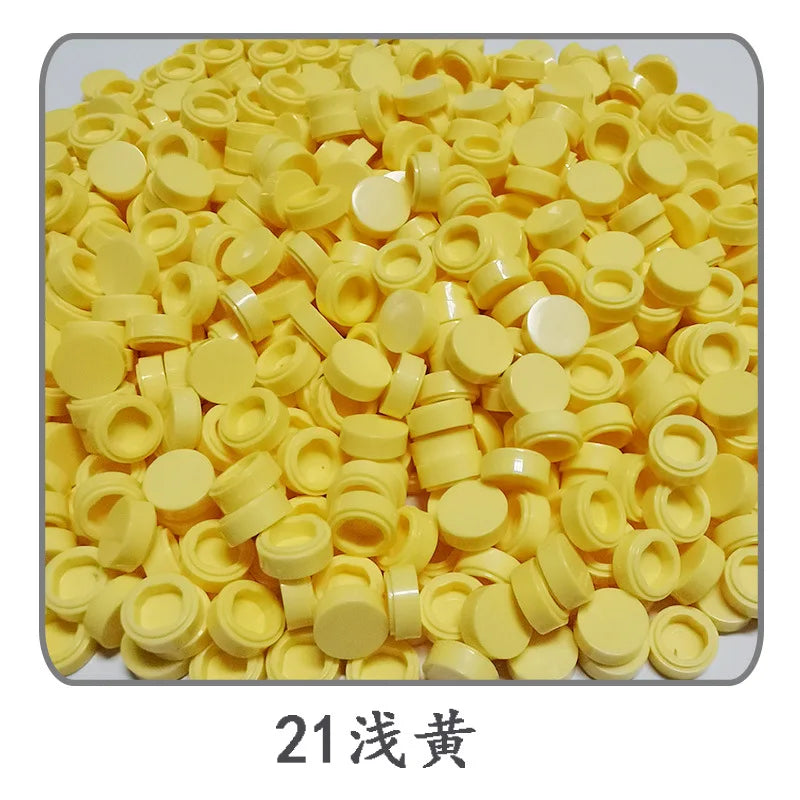 Small Particle Bricks | 1x1 Round Tiles | Compatible With Lego | MOC Builders