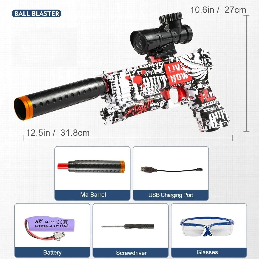 Electric Toy Gun | M416 Blaster Pistol | Camouflage Finish | One Size