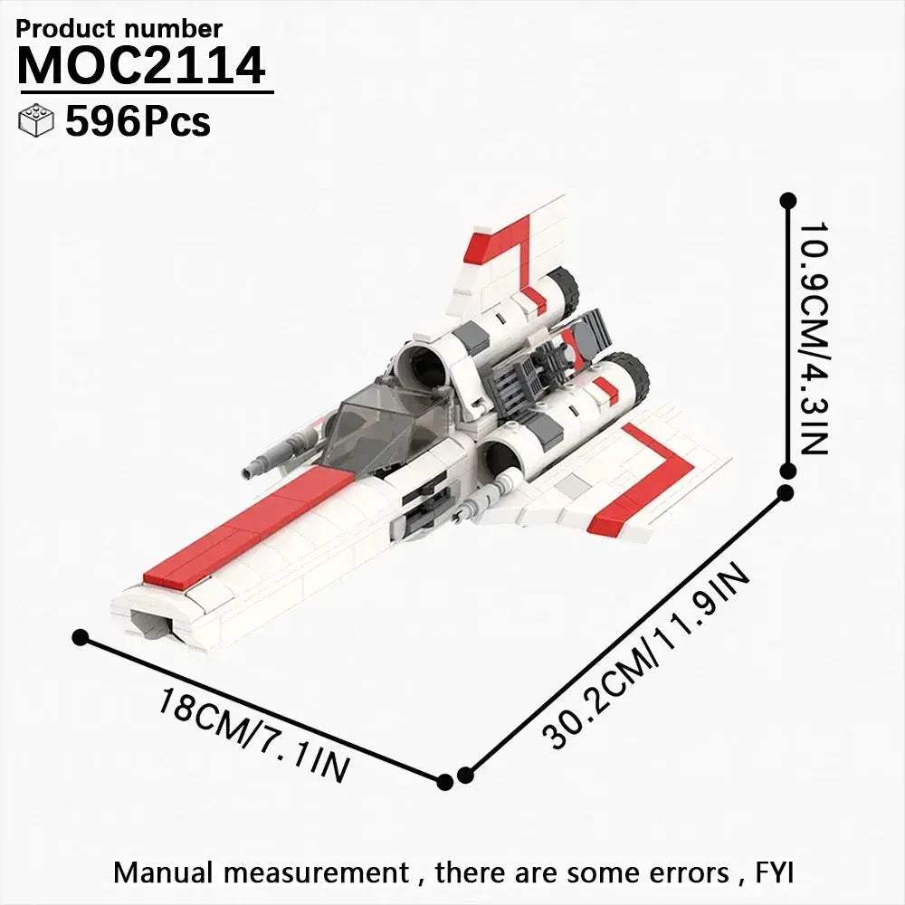Space Wars Fighter Building Blocks Set For Realistic Dioramas - ToylandEU