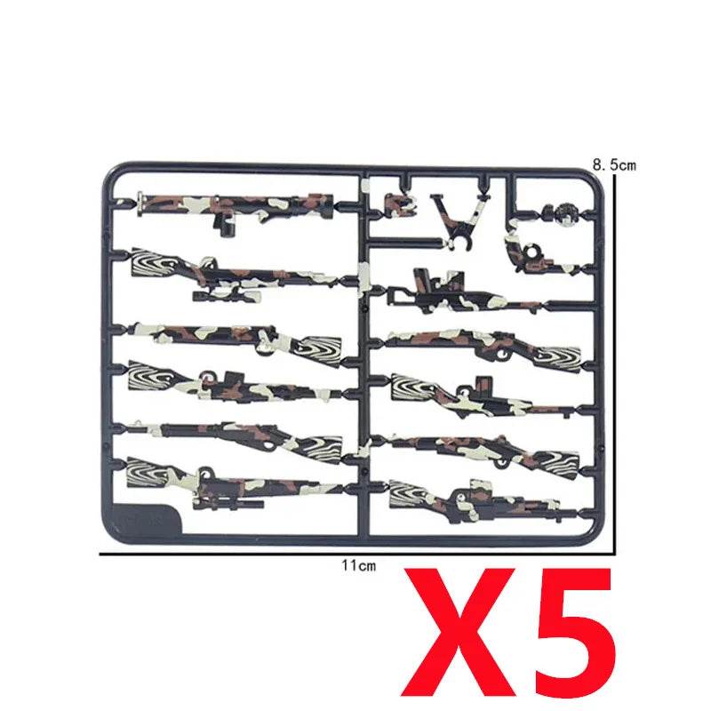 Premium Building Blocks Set Camouflage Military Equipment With Roadblock And Aircraft Parts For Kids - ToylandEU