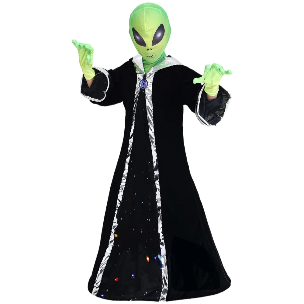 Cosmic Alien Adventure Costume for Kids - Unisex Halloween Fun