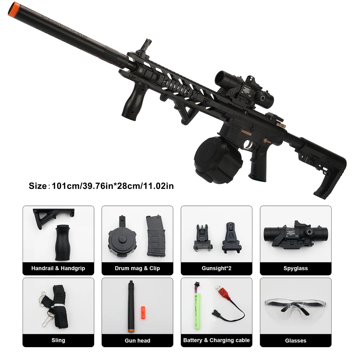 Gel Ball Blaster | Dual Mode | Outdoor Team Play | M4 Large