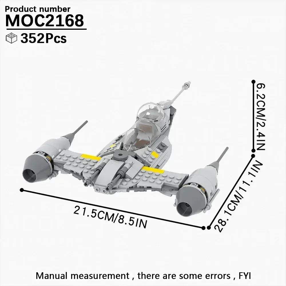 Space Wars Fighter Building Blocks Set For Realistic Dioramas - ToylandEU