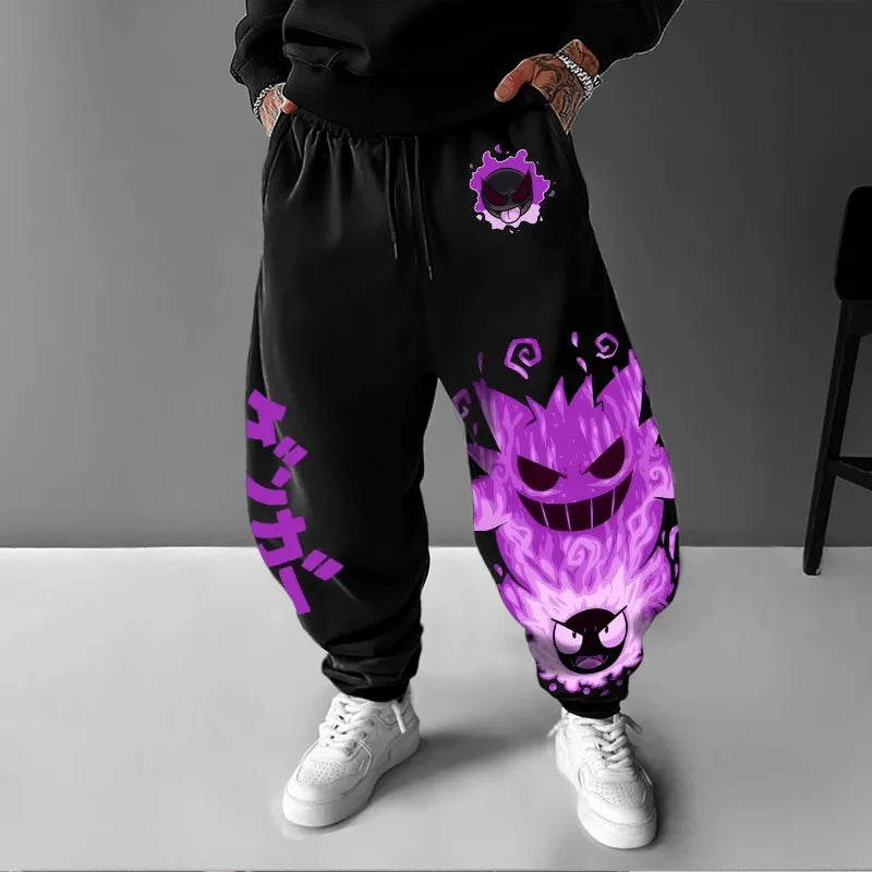 Pokemon Sweatpants | Unisex Cotton | Prewashed Fabric | Large
