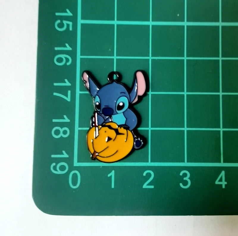 Halloween Pendant Charms | Metal | Keychain DIY | 10 Pieces