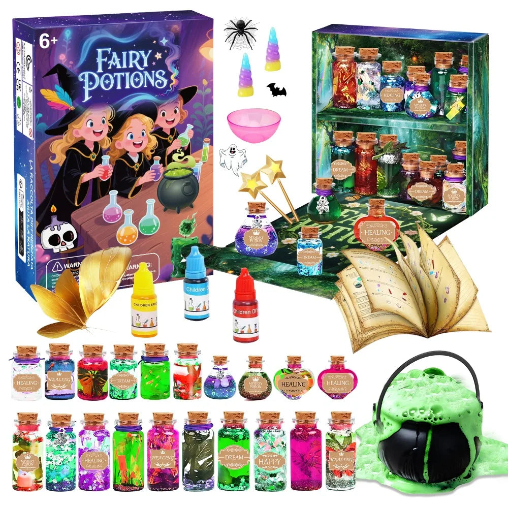 Potion Making Kit | Ages 6-12 | Fairy Potion Bottles | DIY Craft Toy