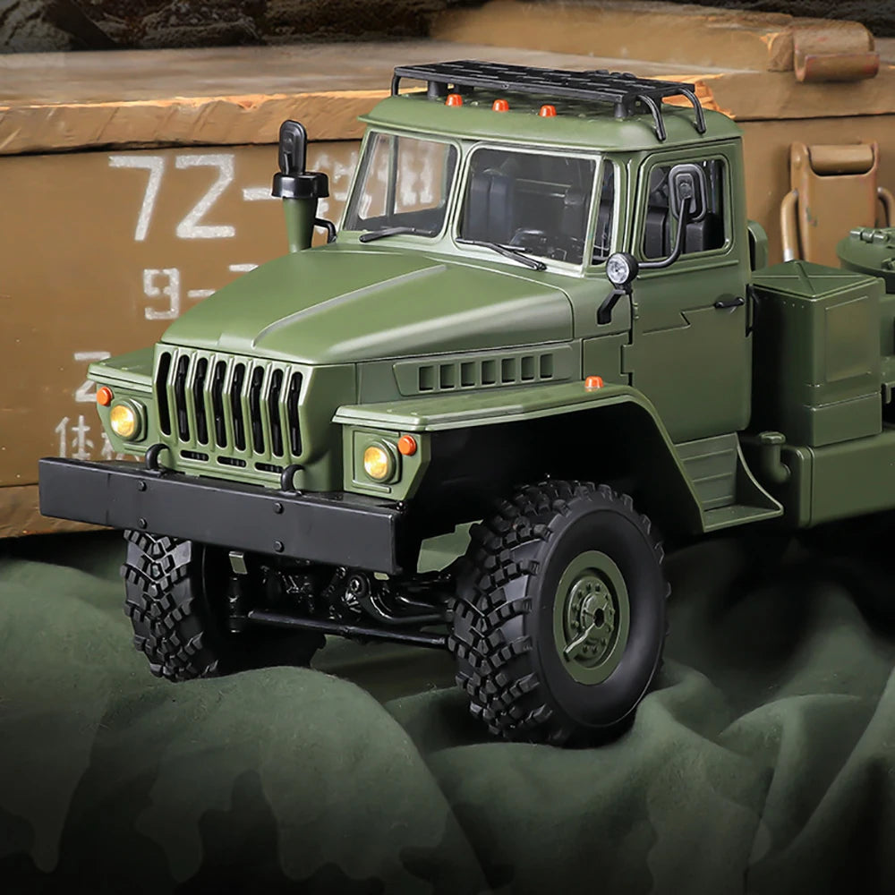 1/16 Scale WPL B36-3 6WD Military RC Truck with Trailer - Off-Road Adventure