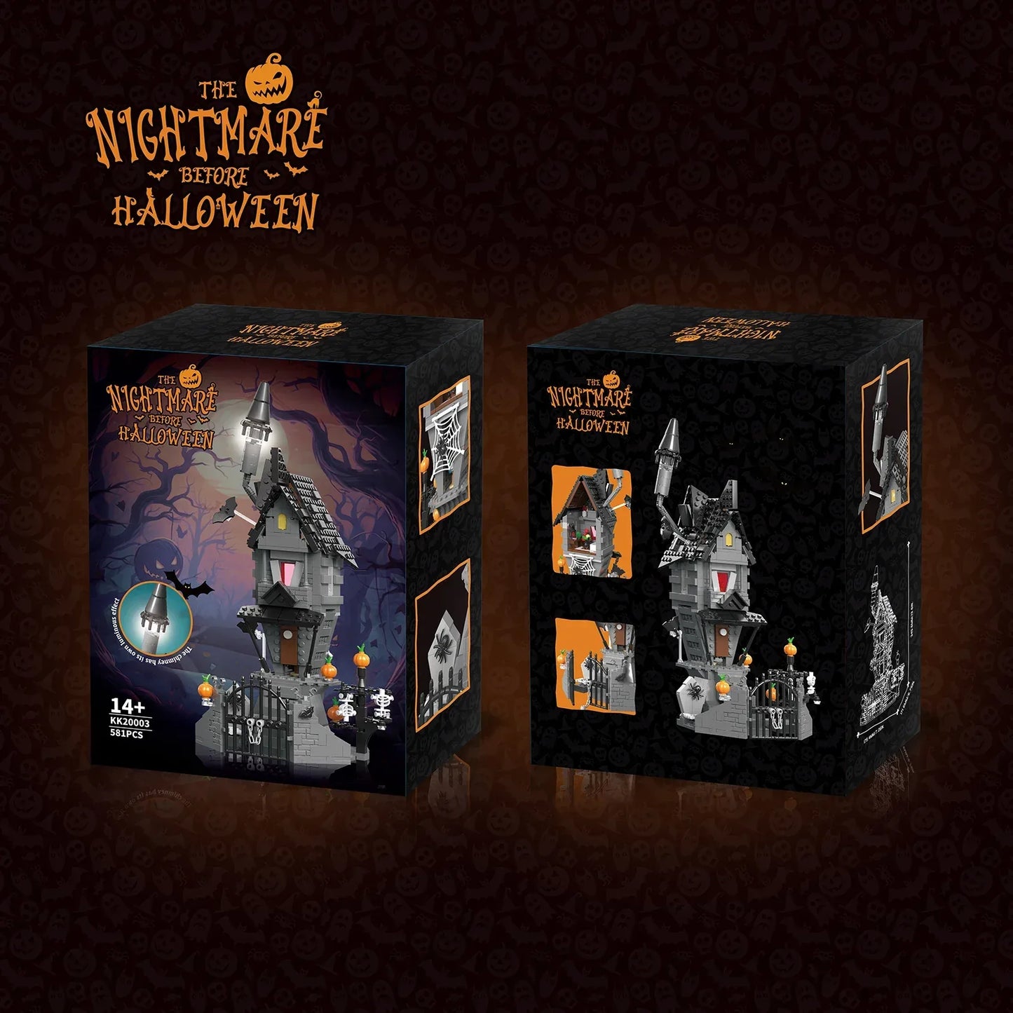 Nightmare Halloween Light Up Castle Building Block Set - ToylandEU