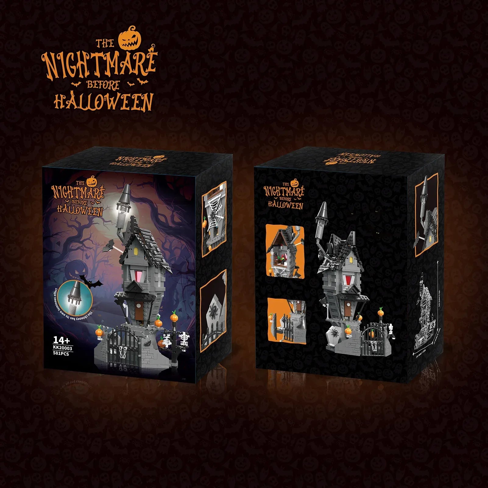 Nightmare Halloween Light Up Castle Building Block Set - ToylandEU