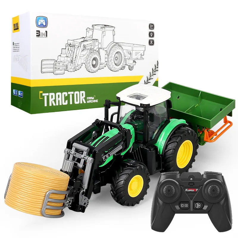 RC Farm Tractors Car Trailer 2.4G Radio Controlled Cars Farming - ToylandEU