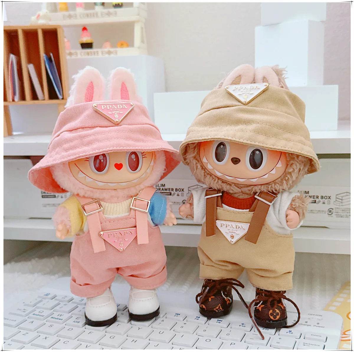 Labubu V1v2v3 17cm Sitting Party Macaron Fashion Set - ToylandEU