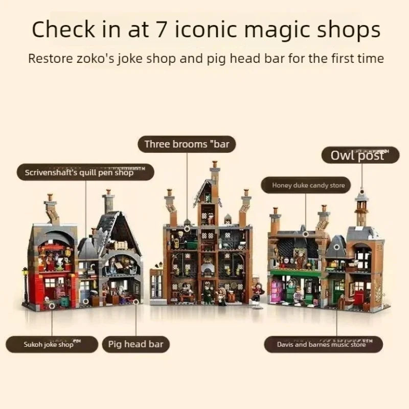 Building Blocks Set | 3228-Piece Hogsmeade Village | Compatible Bricks
