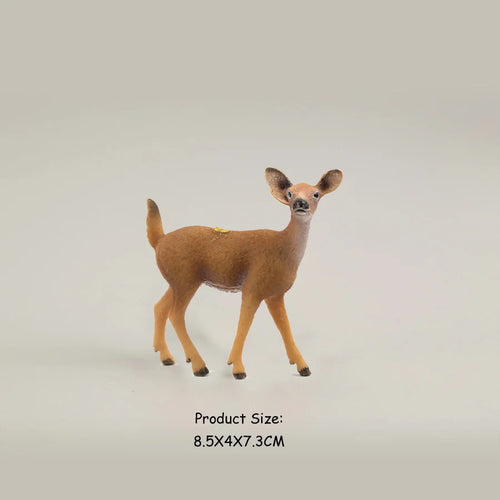 Forest Animal Action Figures Set - Moose, Elk, Reindeer, Alpaca, Sika Deer ToylandEU.com Toyland EU