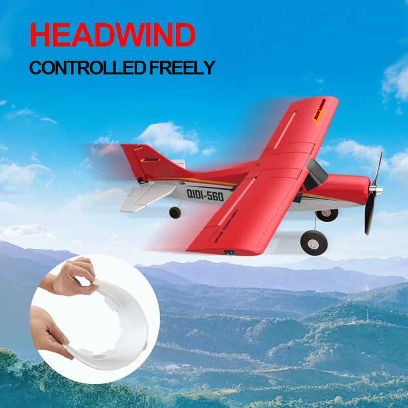 Qidi560 RC Airplane Moore M7 Off-road 4CH Remote Control Fixed Wing Aircraft - EPP Foam Toy for Kids