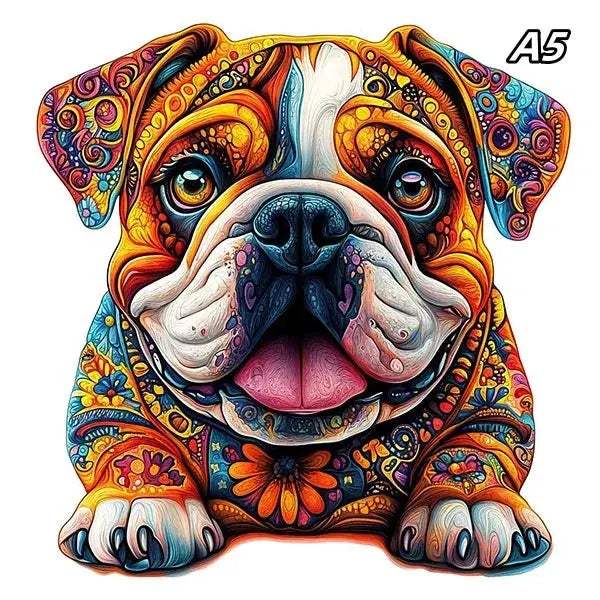 Wooden Puzzle Dog 3D Educational Toy For All Ages Fun - ToylandEU