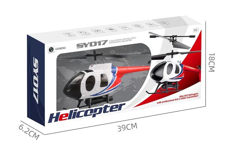 RC 4K HD Camera RC Helicopter Drone - Mini FPV Aircraft for All Ages, Wi-Fi Enabled with 6 Channels and Aerial Photography Features