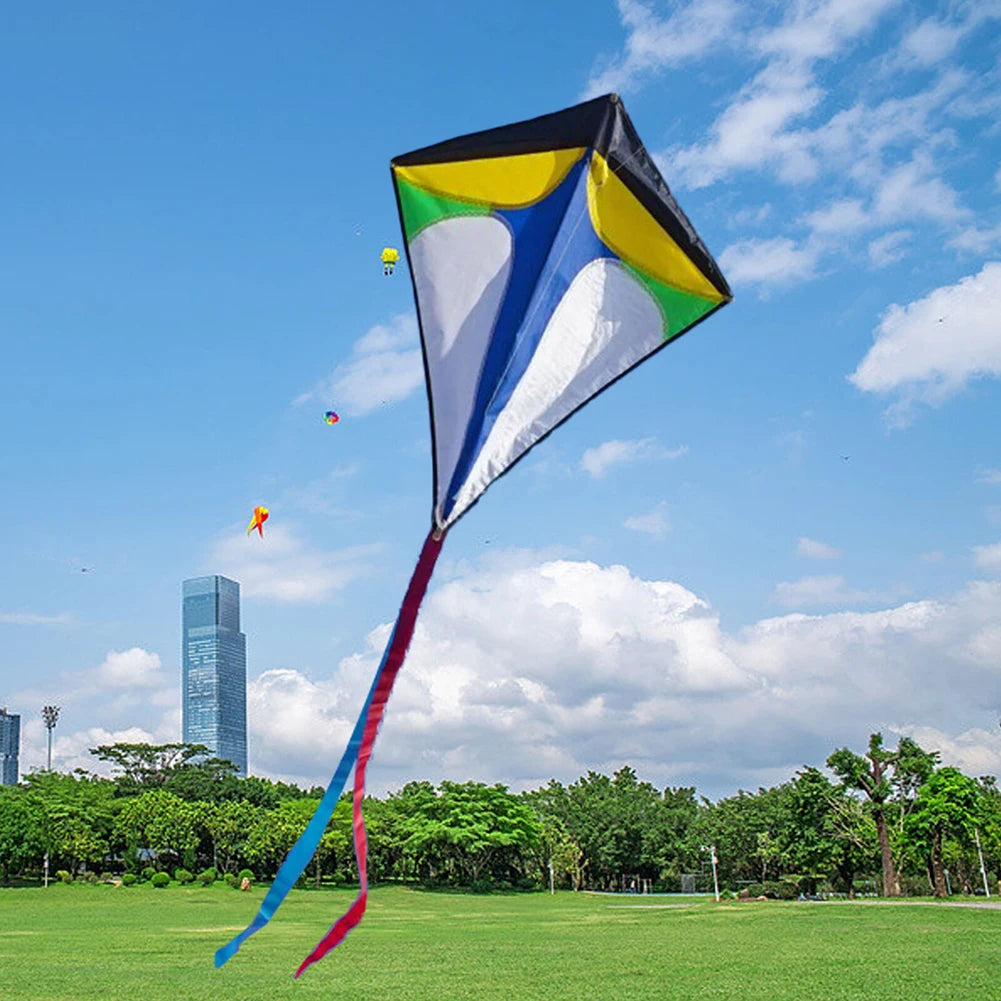 Single Line Kite | Diamond Shape Easy To Fly | Long Tail
