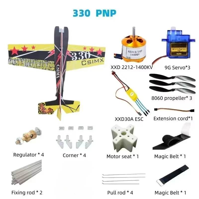 3D Mercury Fixed-wing Aerobatic Magic Board Plane RC Airplane KIT DIY - ToylandEU