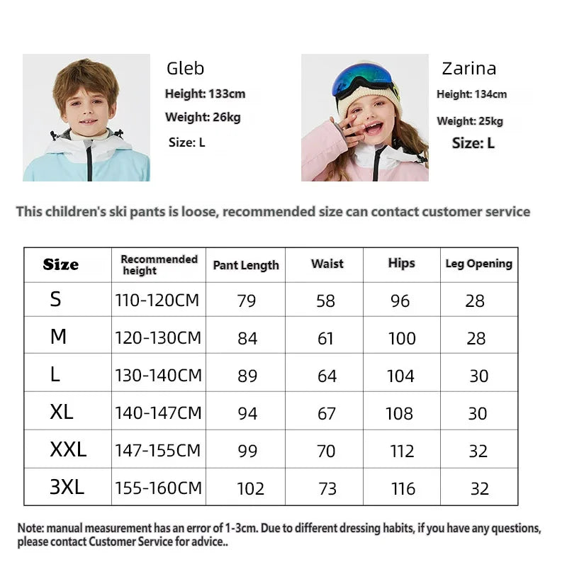 Kids Ski Bibs | Waterproof Insulated | Breathable Thermal | Unisex Youth
