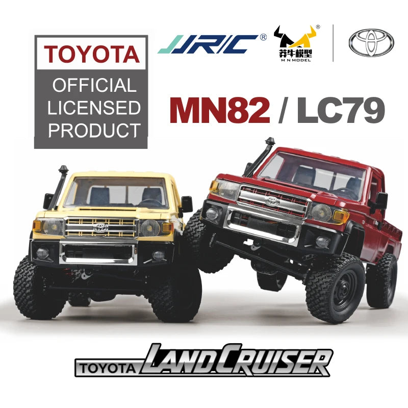 RC JJRC MN82 1:12 Scale 4x4 Remote Control Pickup Truck with LED Lights - Simulation Model for Kids & Hobbyists