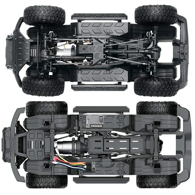 RC JMRC HB-R1001 1/10 Scale 4WD Remote Control Electric Climbing Truck - Professional RC Crawler with 2.4GHz Technology