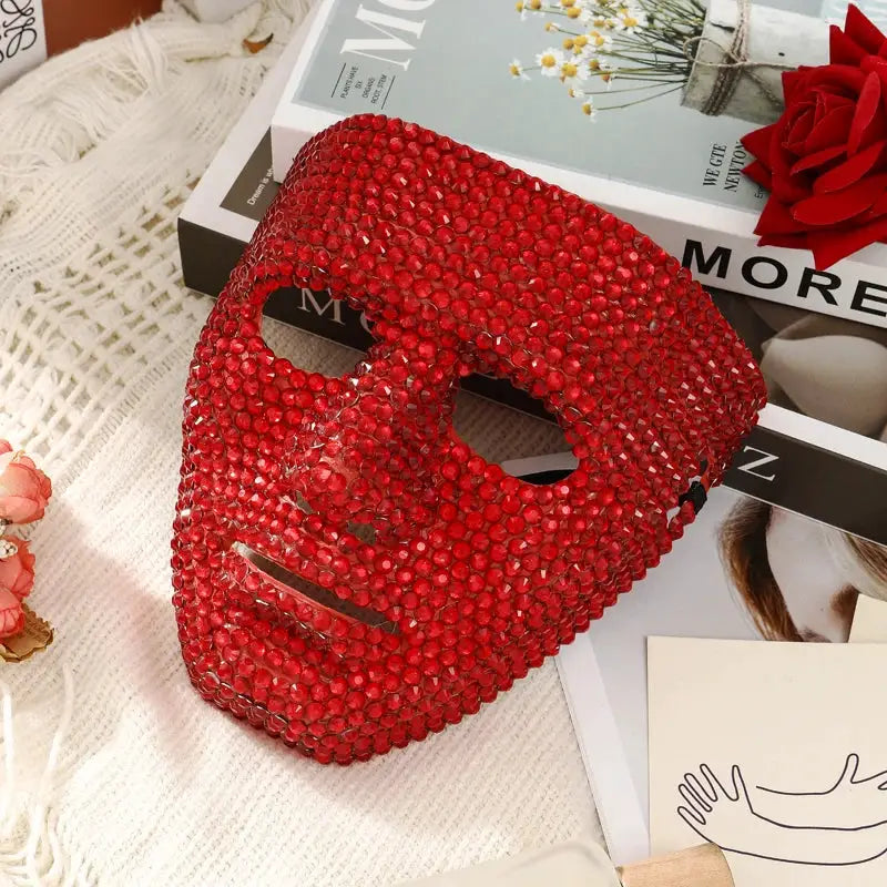 Dancer Mask DIY Rhinestone High-End Party Carnival Festival Prop, Suitable for Men and Women Dance Parties - ToylandEU