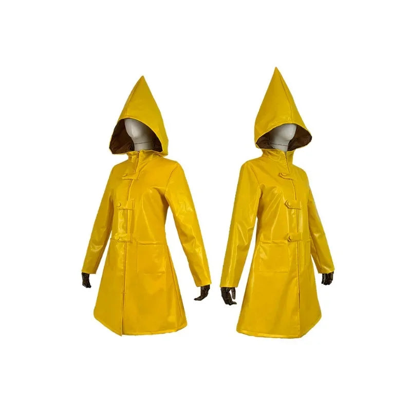 Little Nightmares Six Cosplay Yellow Raincoat - Kids & Adults Costume