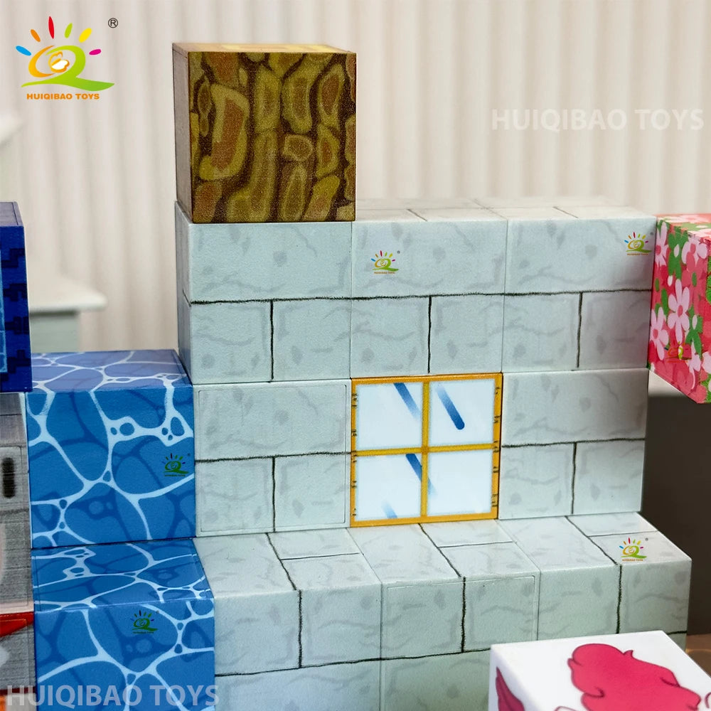 Magnetic STEM Building Blocks | 50-300 Pieces | Plastic Blocks | Assorted Hues
