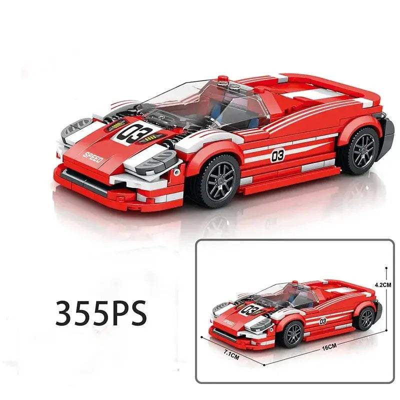 Speed Series Racing Sports Vehiclea Technique Car Supercar Building Blocks Set Bricks Classic MOC Model Toys For Kids - ToylandEU