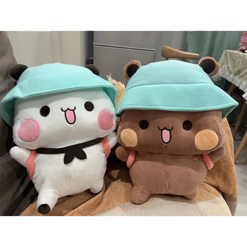 New Bubu And Dudu Panda Plush Cute  Panda Bear Kawaii Doll Stuffed Soft Pillow Toy For Children's Day Gifts